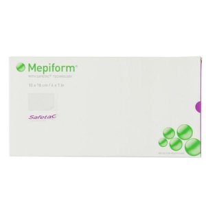 Mepiform with Safetac® Technology self adherent soft silicone sheeting,5 Count