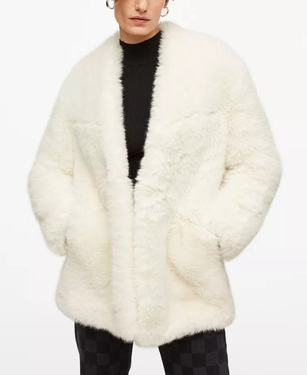 Women's Oversize Faux-Fur Coat