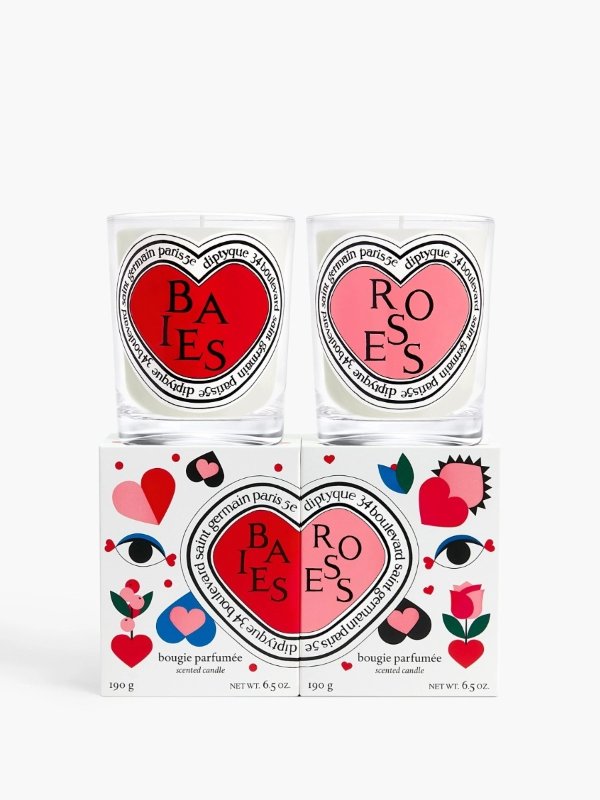 Baies (Berries) and Roses Duo Classic Candles (Valentine’s Day Edition)