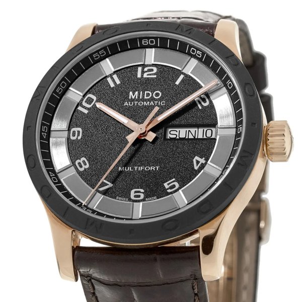 Multifort Brown Dial Brown Leather Strap Unisex Watch