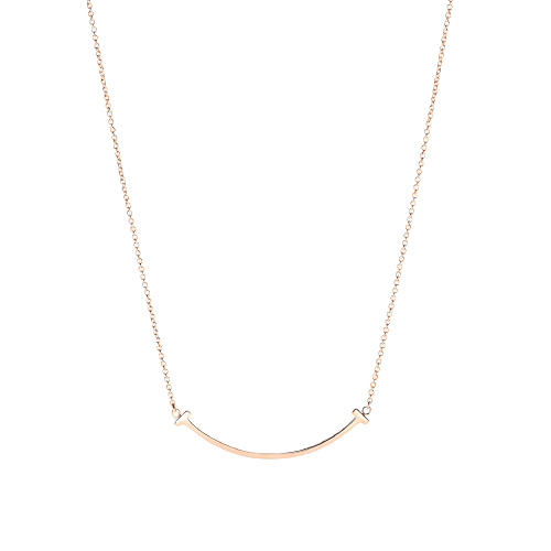 TIFFANY & CO Tiffany T smile small 18ct rose-gold pendant