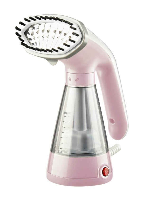 HOT DEAL! Pink Stainless Steel Ironing Plate Hand Held Garment Steamer