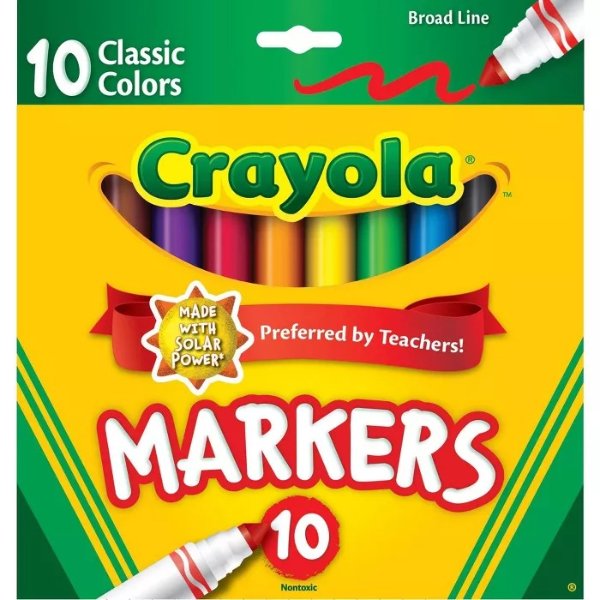 Markers Broad Line 10ct Classic