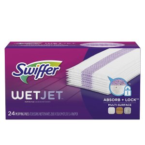 史低价：Swiffer WetJet 拖把替换拖布片 24片