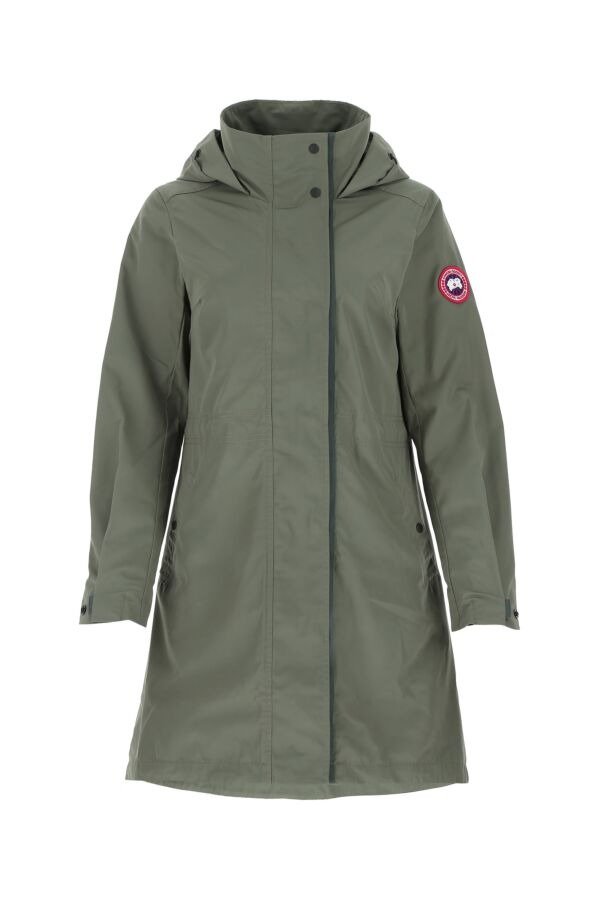 Military green polyester Belcarra rain coat