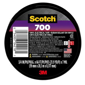 Scotch Vinyl Electrical Tape, Black