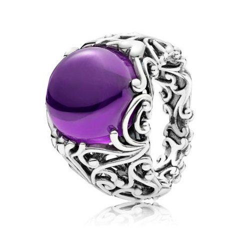 PandoraRegal Dazzling Beauty Ring, Purple CZ
