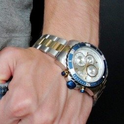 Invicta Men's 'Pro Diver' Quartz Stainless Steel Casual Watch, Color Two Tone (Model: 23994)