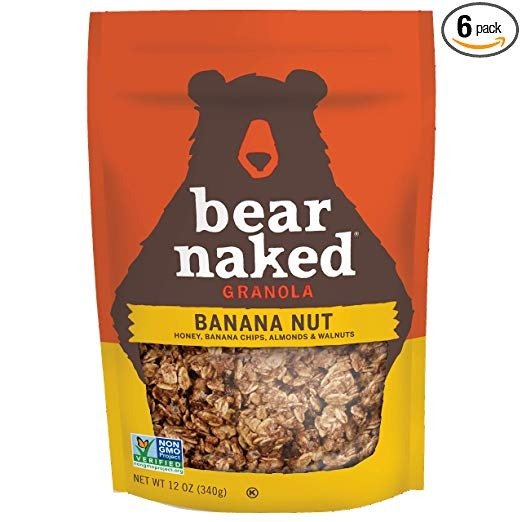 Banana Nut Granola - Non-GMO, Kosher, Vegetarian Friendly - 12 Oz (Pack of 6)