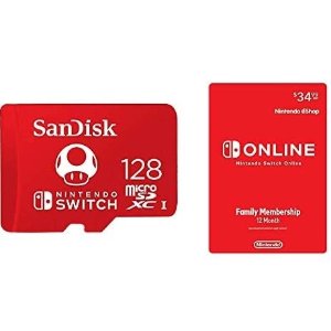 SanDisk 128GB Memory Card + Membership 12 Month