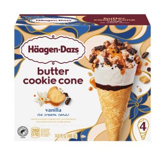 Haagen Dazs 多种口味甜筒冰淇淋 一盒4支装