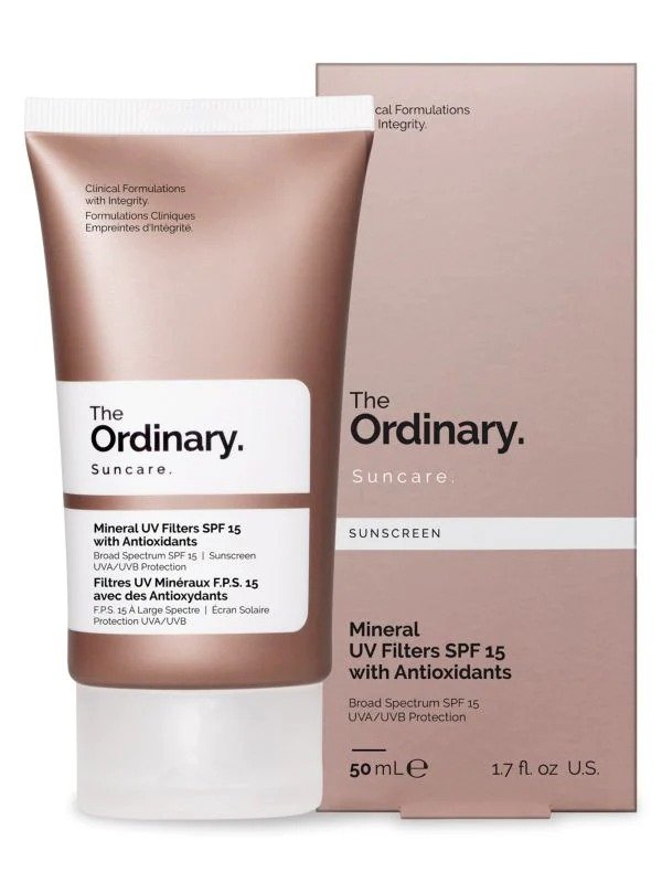 Mineral UV Filters SPF 15 With Antioxidants