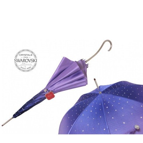 Purple Swarovski® Umbrella, Double Cloth