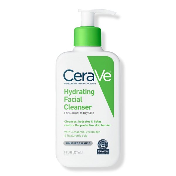 Hydrating Facial Cleanser with Ceramides and Hyaluronic Acid - CeraVe | Ulta Beauty
