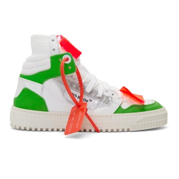 - White & Green 3.0 Off-Court Sneakers