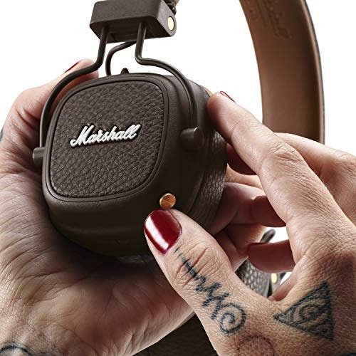 Major III Bluetooth Wireless On-Ear Headphone, Brown