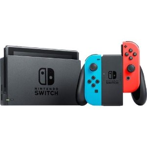 Nintendo Switch with Neon Blue&Neon Red Joy Con