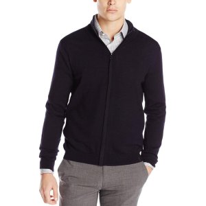 Calvin Klein Men's Merino Full Zip Cardigan Sweater @ Amazon