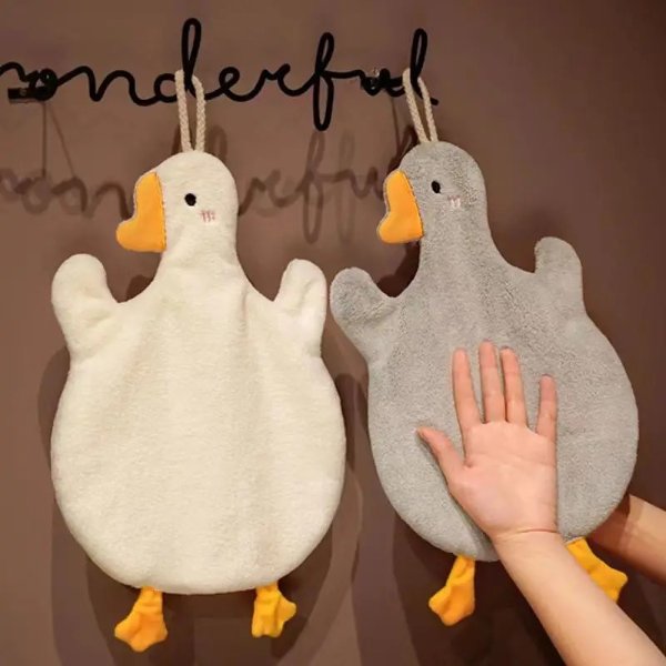 1pc Goose Cartoon Cute Creative Washcloth Wash Cloth - Home & Kitchen - Temu