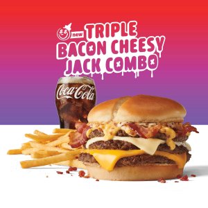 New Release: Jack in the Box Triple Bacon Cheesy Jack burger