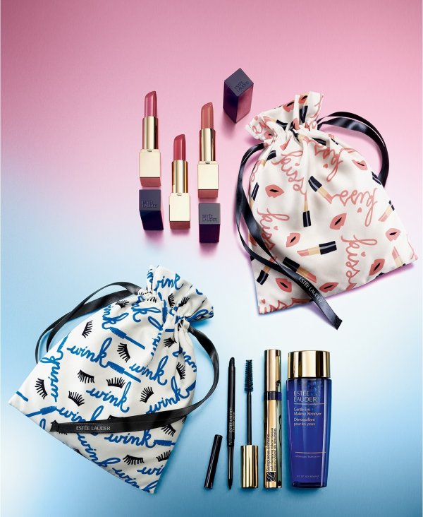 Limited Edition. FREE GIFT- Includes 3 Full Sizes! Choose yours with any $39.50 Estee Lauder purchase (Over $77 Value!) Advanced Night Repair Eye Supercharged Complex Synchronized Recovery, 0.5-oz. Double Wear Light Soft Matte Hydra Makeup, 1-oz. Beautiful Belle Eau de Parfum Spray, 3.4-oz.
