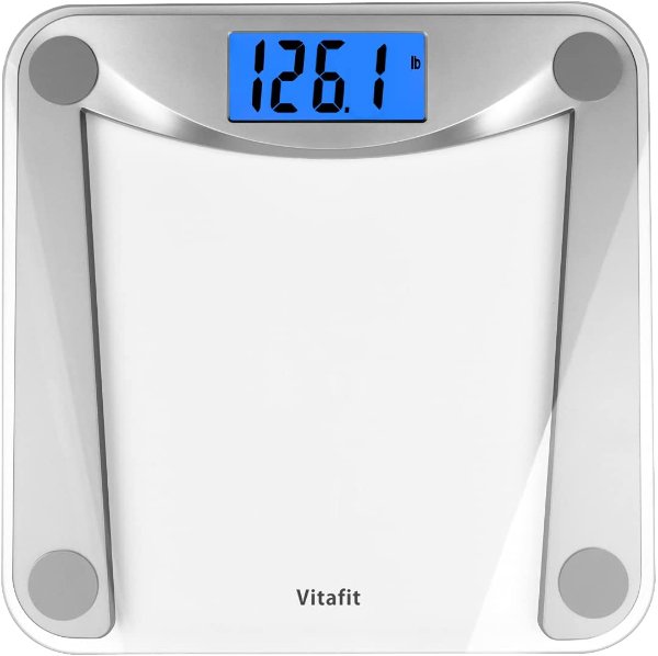 Vitafit Digital Body Weight Bathroom Scale Weighing Scale with Step-On Technology
