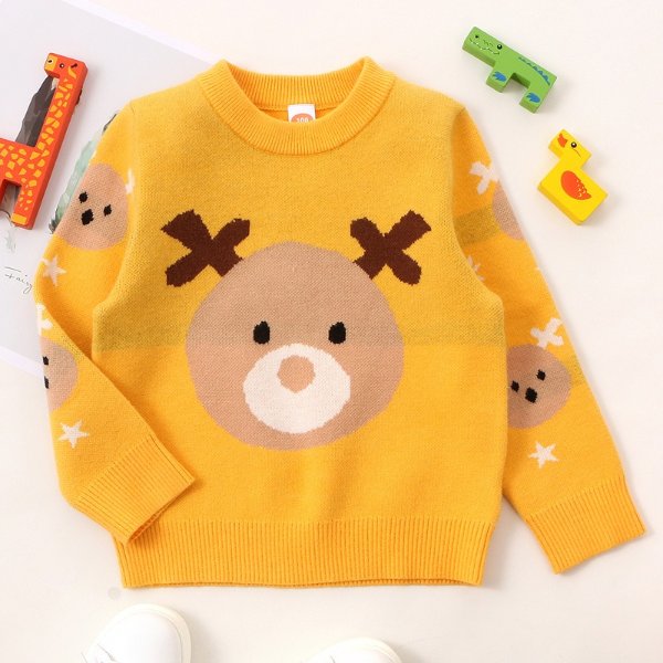 Baby / Toddler Bear Yellow Long-sleeve Sweater
