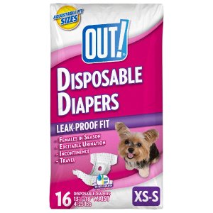 OUT Female Dog Diapers @ Walmart