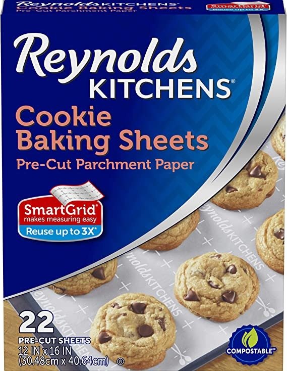 Kitchens Non-Stick Baking Parchment Paper Sheets - 12x16 Inch, 22 Count