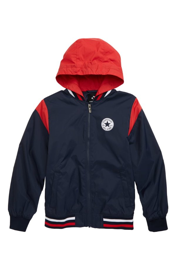 Logo Waterproof Hooded Jacket