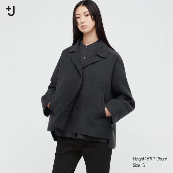 WOMEN +J DOUBLE FACE OVERSIZED SHIRT JACKET