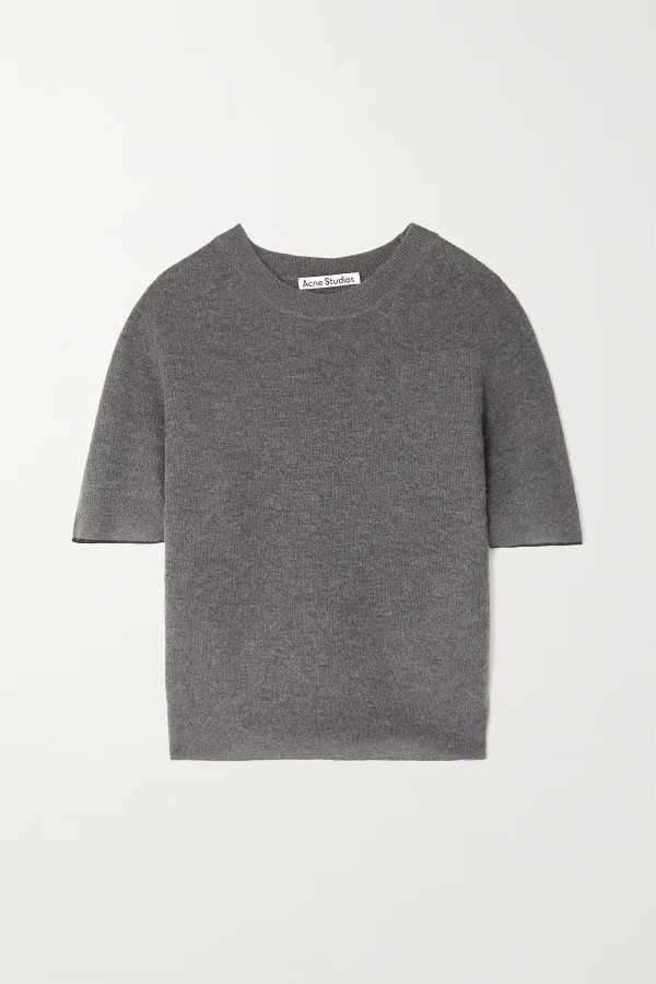Ribbed-knit T-shirt