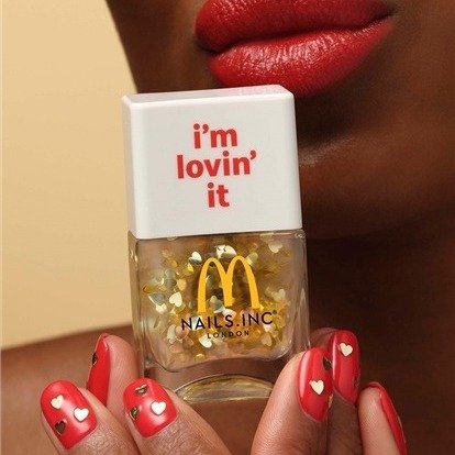 Nails.INC X McDonald's i'm Lovin' It 闪片指甲油