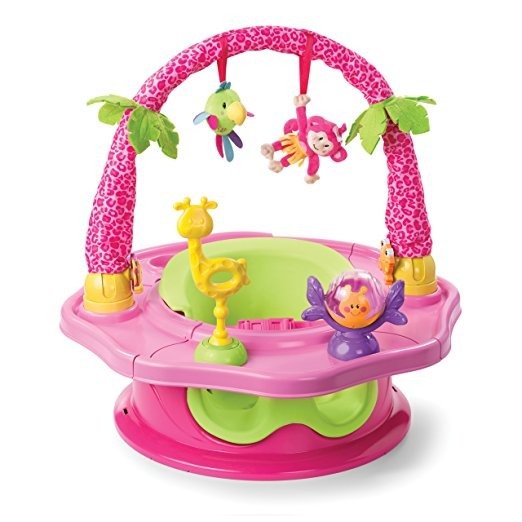 3-Stage SuperSeat Deluxe Giggles Island Positioner, Booster and Activity Seat for Girl