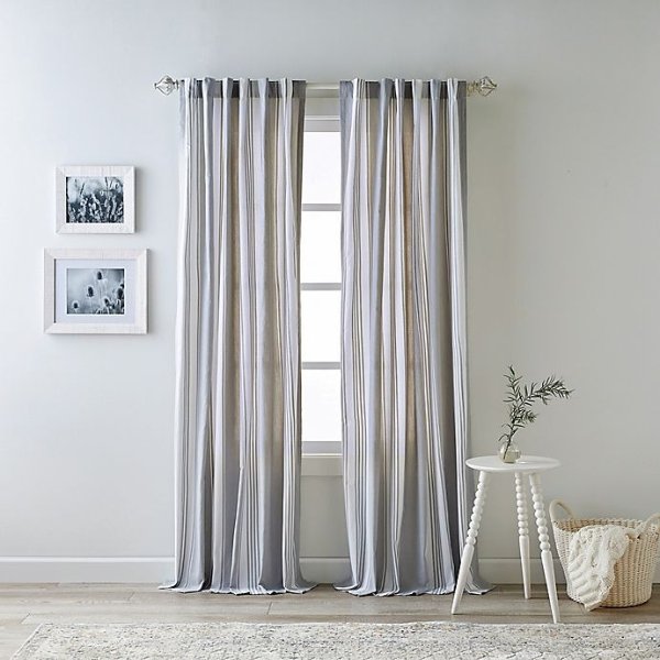 Bee & Willow™ Home Quincy Rod Pocket/Back Tab Light Filtering Window Curtain Panel | Bed Bath & Beyond