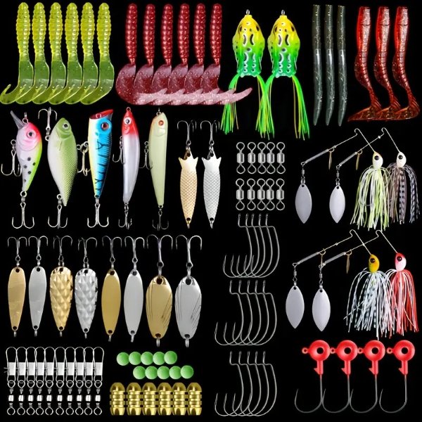 Fishing Lures Bionic Bait Vib Thunder Frog Soft Bait Equipment Decoy Lure With Bright Slice Bait Set Accessories - Sports & Outdoors - Temu