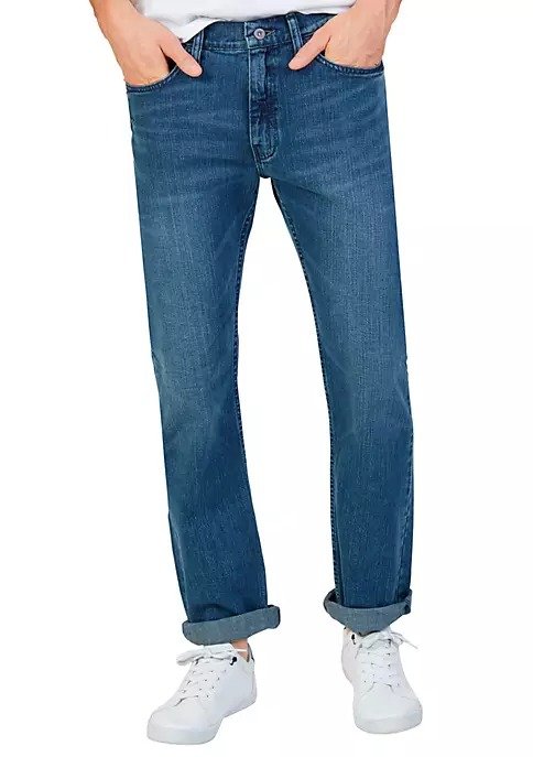 Straight Fit Medium Wash Jeans