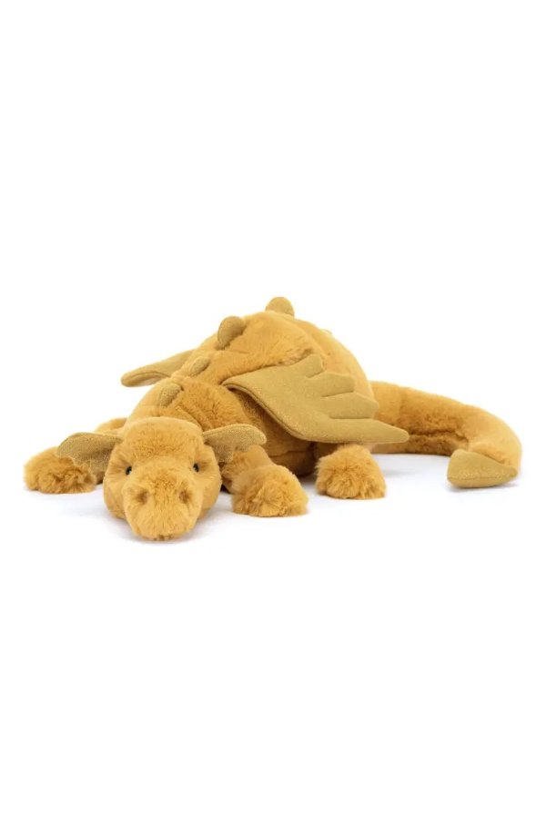 Medium Golden Dragon Stuffed Animal
