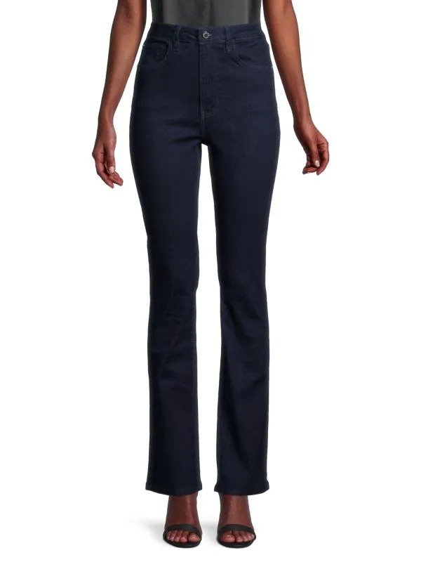High-Rise Ankle Flare Jeans