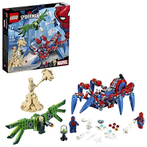 6251075 Marvel Spider-Man’s Spider Crawler 76114 Building Kit (418 Piece), Multicolor