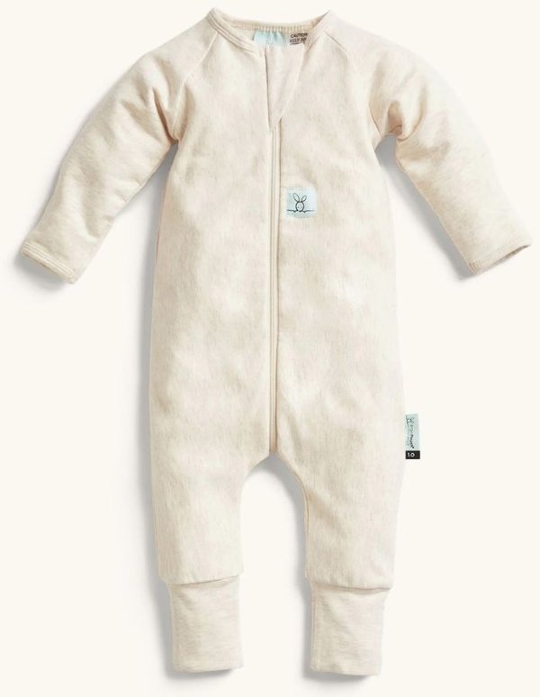 Layers Long Sleeve Romper 1.0 TOG - Oatmeal Marle, 3-6 Months