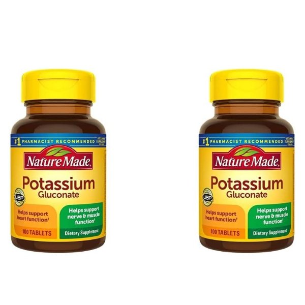 Potassium Gluconate 550mg, 100 Tablets (Pack of 2)