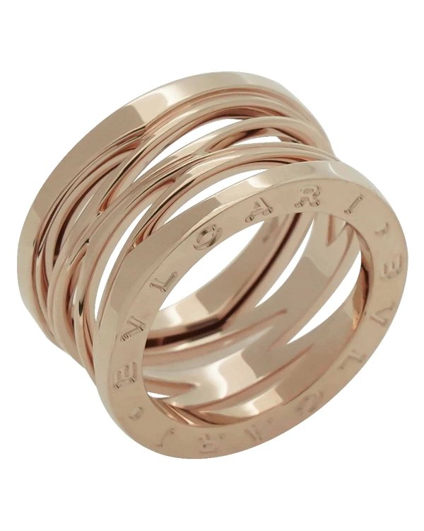 B Zero 18k Rose Gold Band Ring Size 5.75