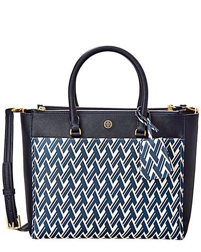 Robinson Printed Double-Zip Leather Tote