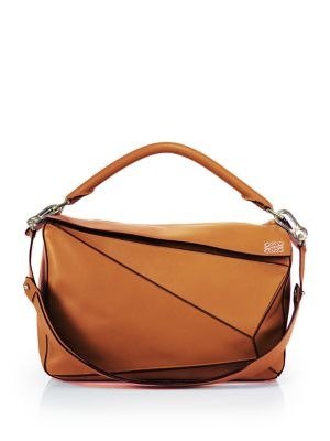 - Puzzle Large Leather Shoulder Bag
