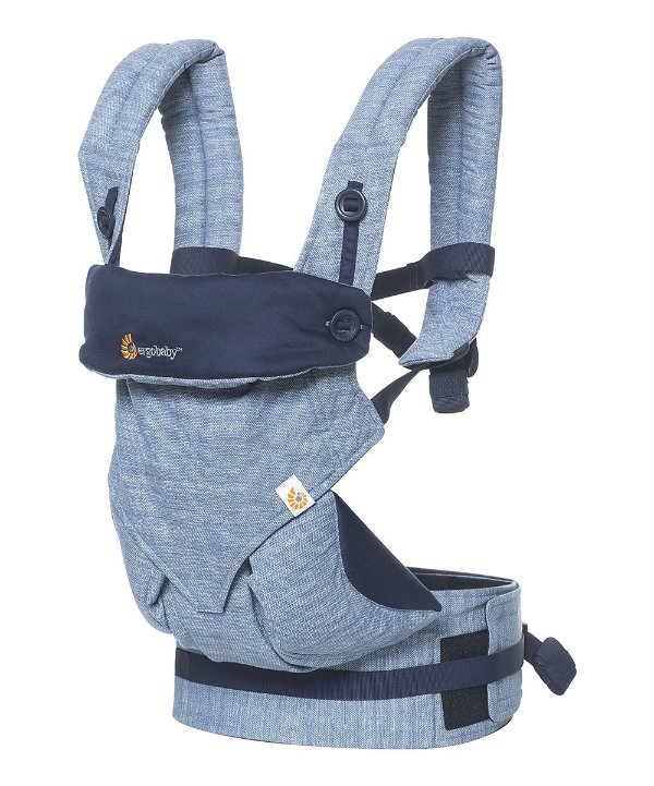 Navy 360 All-Position Chambray Baby Carrier