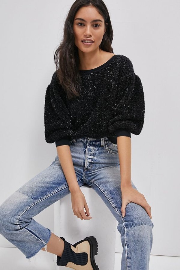 Pamela Tinsel Shimmer Sweater