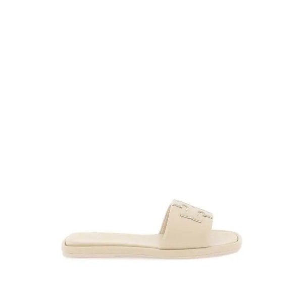 TORY BURCH double t leather slides