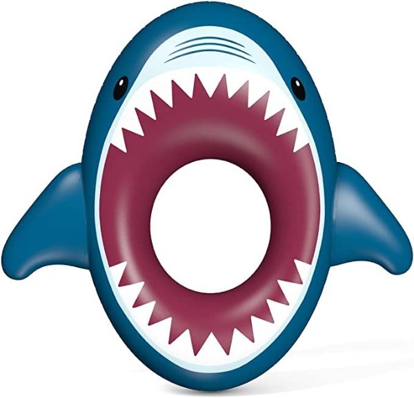 鲨鱼充气泳圈