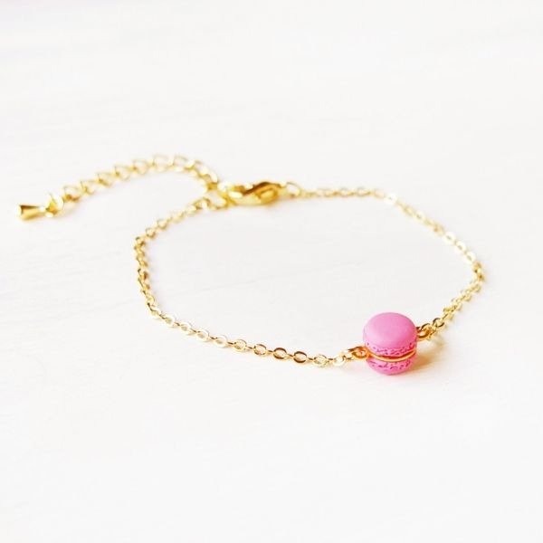 Mini Pink Macaron Bracelet from Apollo Box